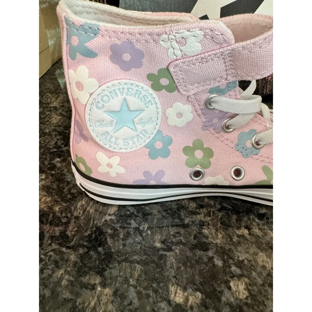 Converse Chuck Taylor All Star Hi New Found Bloom Floral Pink Kids Shoes A17089F